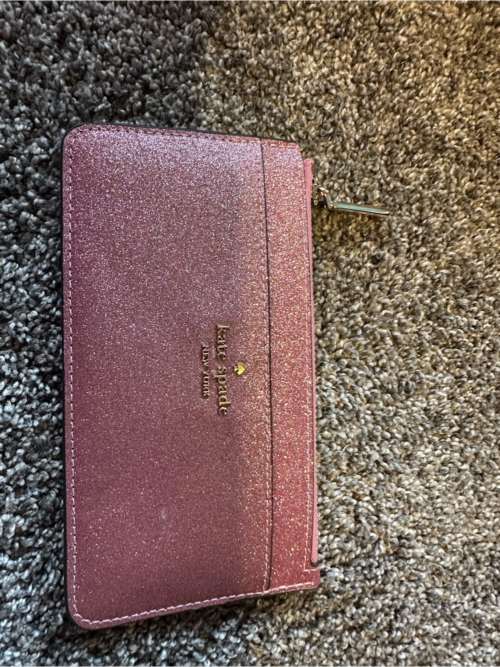 Kate Spade Sparkle Pink Zip Wallet